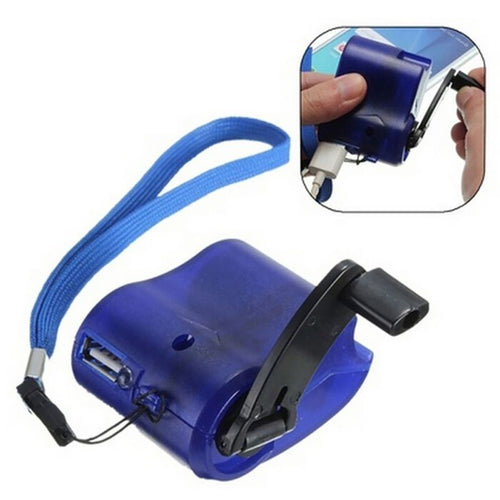 Hand-winding Emergency Charger USB Hand Crank Manual Dynamo for MP3 MP4 Mobile USB PDA Cell Phone Power Bank Emergency Charging